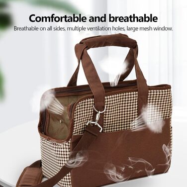 Сумка-переноска для тварин, універсальна, з бавовняного канвасу, для подорожей, дихаюча, портативна, кремового кольору