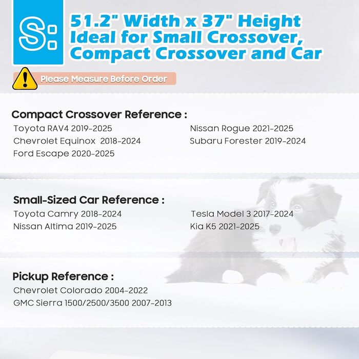 Автомобільна перегородка для собак, 156 см, для заднього сидіння, SUV, великі авто, пікапи