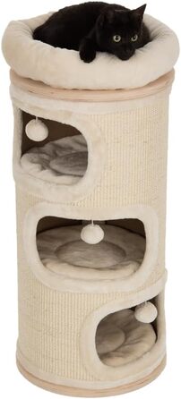 Кігтеточка-стійка Primrose Natural Paradise | З міцним сизалевим килимком | Кремовий | H 110 x Ø 49 см (XXL)