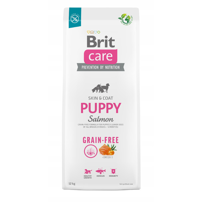 Корм для цуценят BRIT Puppy з лососем, 12 кг