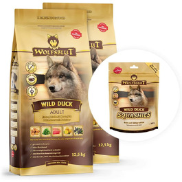 Сухий корм для дорослих собак WOLFSBLUT Adult з качкою (Wild Duck), беззерновий, з суперфудами, 12.5 кг