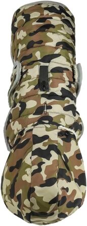 Теплий зимовий одяг для собак - тепла куртка в клітинку з капюшоном для маленьких, середніх та великих собак. Зручна жилетка для собак, тепла та стильна. Розмір S (обхват грудей 42-50 см), колір зелений.