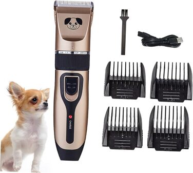 Ножиці для собак Beavorty з керамічним лезом, R-подібний кут, тиха та потужна модель для безпечного догляду за шерстю