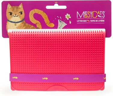 Силіконова килимок для котячого туалету Messy Katzen 45,1x34,9 см кавуновий