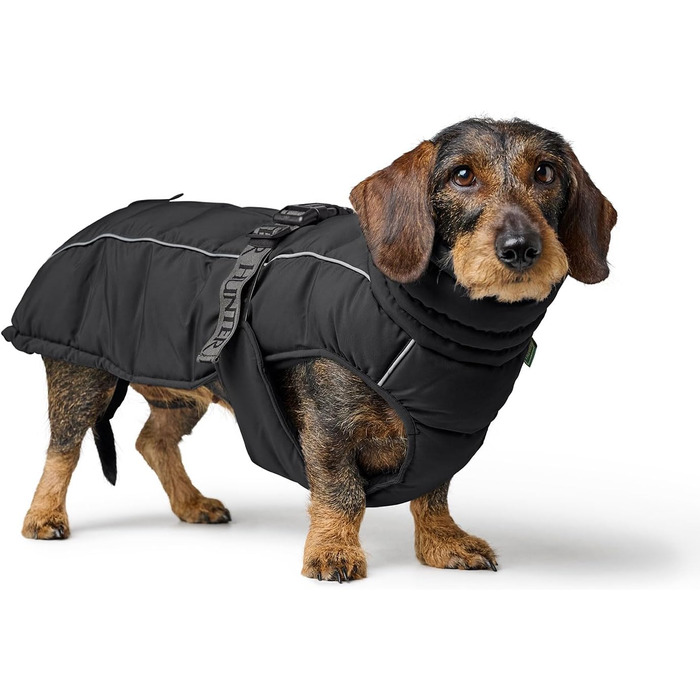 Накидка для такси HUNTER Paxson, чорний, водовідштовхуючий, з підкладкою, для маленьких собак з довгим тілом