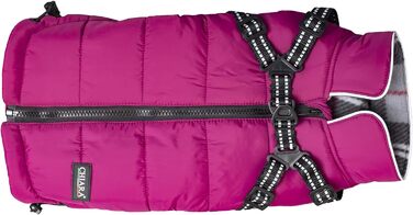 Зимова куртка CHIARA MAX, розмір M, туркіс (фіолетовий), з флісовою підкладкою, регульована довжина, для собак