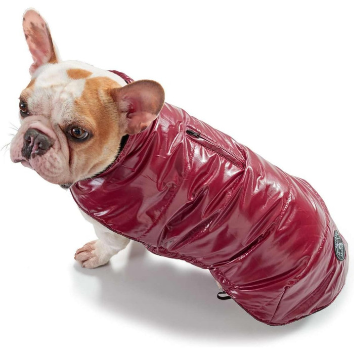 HUNTER Зимовий теплий одяг для собак, водонепроникний, з флісовою підкладкою, червоний (40)