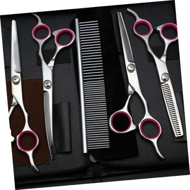 Набір для стрижки домашніх тварин BESPORTBLE: професійний комплект з ножицями, тримером для зубів та гребінцем для собак та котів. Безпечний та довговічний набір для грумінгу.