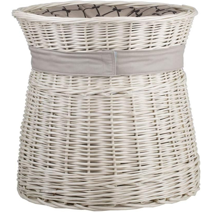 Кругла котяча хатинка e-wicker24 з плетеної лози, двоярусна, з подушкою та стрічкою, котячий турнік (кремово-бежевий)