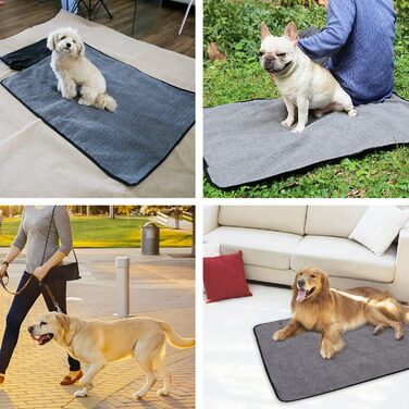 Водонепроникний килимок для тварин, килимок для кемпінгу, теплий килимок для собак та котів 100x70 см, килимок для відпочинку, килимок для подорожей, з сумкою