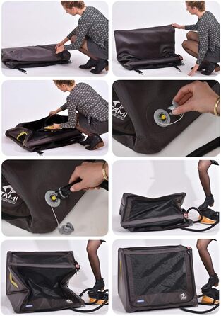 Транспортна переноска для собак Tami - переноска-авіабокс, клітка для собак, переноска для автомобіля, клітка для багажника, сітчаста переноска для собак, автотранспортна переноска, переноска для собак Backseat S