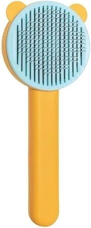 Гребінець для собак та котів зі сталевими голками, зелений - аксесуар для грумінгу