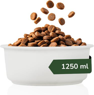 Керамічна годівниця для собак - велика миска для корму 1250 мл. Миска для їжі та води для собак та котів