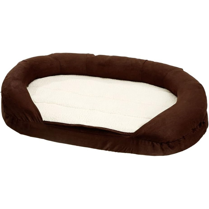 Ліжко для собак Karlie Liegebett Ortho, овальне, коричневе, розмір L (100x65x24 см)