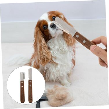 Набір гребінців для грумінгу тварин VANZACK: дерев'яні та металеві гребінці для собак та котів