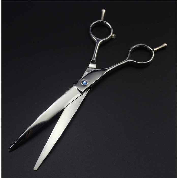 Набір професійних ножиць для грумінгу домашніх тварин, 7.0, 6 шт., прямі, тонкі та вигнуті ножиці, довговічний 9CR нержавіючий сталь для догляду за собаками