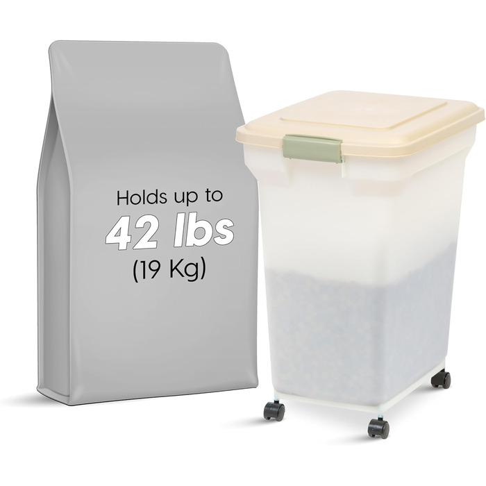 IRIS USA Контейнер для корму для тварин, герметичний, 67 л