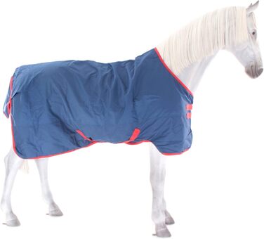 Демісезонна кінська попона Horseware Amigo Mio, темно-синя з червоним, легка, розмір на вибір