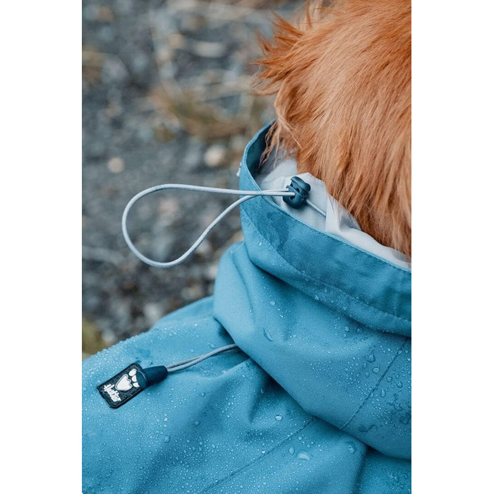 Дощовик для собак Hurtta Monsoon, водонепроникний, з відбивачами, блакитний, 70 см, колір чорниця