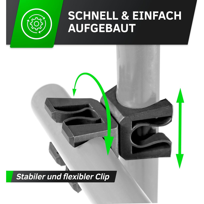 Набір для координації TOOLZ (5 шт.) – Сітка для спритності, тренувальні стійки та кліпси для паркур, слалом та стрибки – Набір для координації з сумкою