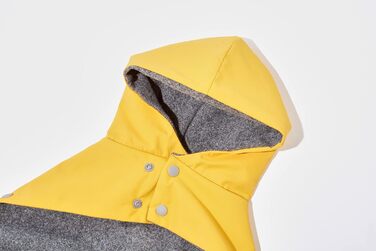 Водонепроникний дощовик Yigi з капюшоном та отвором для шлейки, з флісовою підкладкою, теплий, дихаючий, для собак, великий