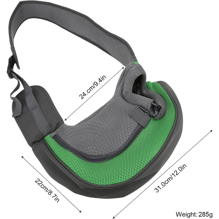 Сумка-переноска для домашніх тварин Natudeco, дихаюча сітчаста сумка через плече, сумка для собак, безпечна сумка з регульованим ременем для будь-яких тварин, подорожі на відкритому повітрі