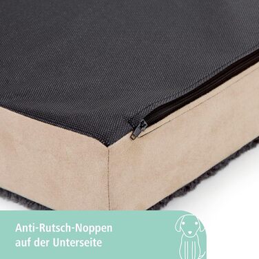 Матрац для собак Kerbl Memory Foam: ортопедичний, знімний чохол, 115x75x8 см