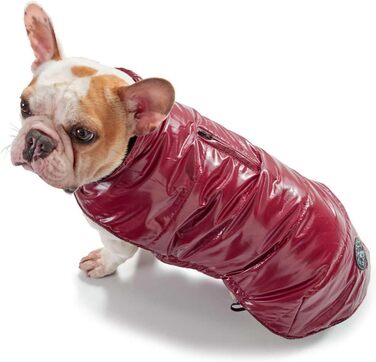 HUNTER Зимовий теплий одяг для собак, водонепроникний, з флісовою підкладкою, червоний (40)