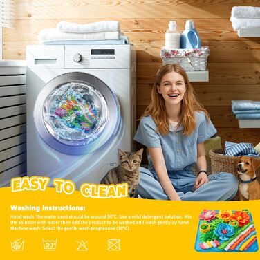 Килимок для собак Tierglück Schnüffelteppich: тренувальний килимок для повільного годування, іграшка-розвиток для собак та котів, для цуценят та середніх порід