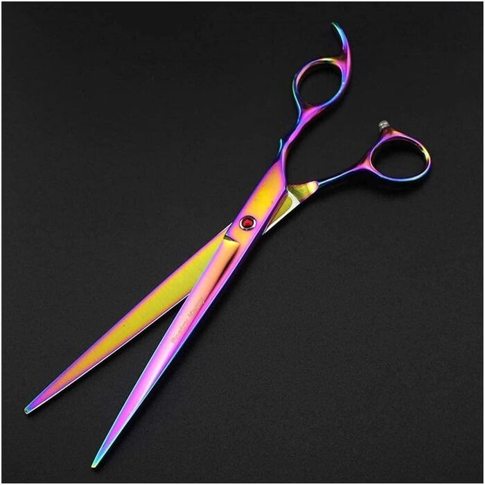 Професійні ножиці для собак, вигнуті ножиці, ножиці для стрижки шерсті собак, набір професійних ножиць для грумінгу, включаючи прямі та злегка вигнуті моделі