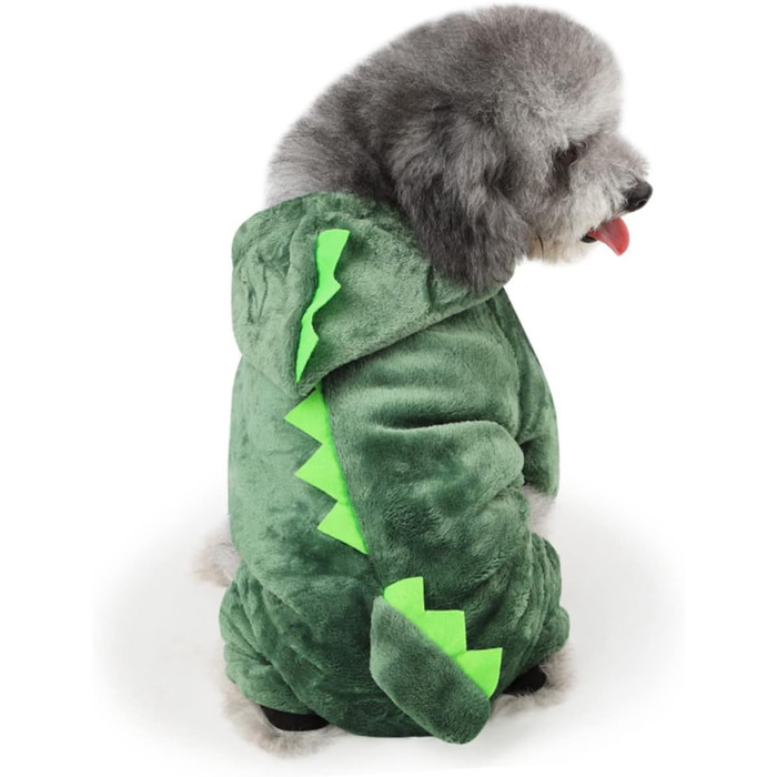 Костюм для собак - динозавр (зелений, xl) FRCOLOR - 3 шт. для свят, фотосесій та повсякденного носіння