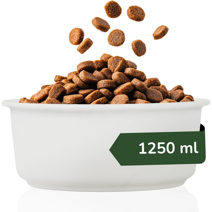 Керамічна годівниця для собак - велика миска для корму 1250 мл. Миска для їжі та води для собак та котів