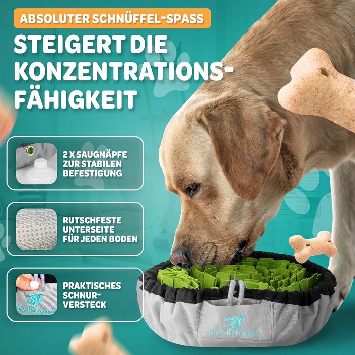 Килимок для собак - найкраща якість, Oxford тканина. Міцний, інтелектуальний килимок-іграшка для собак, що миється та з регульованим розміром для всіх порід.