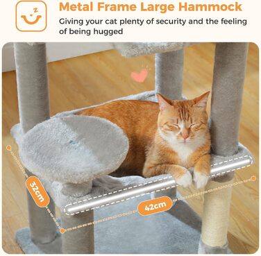 PAWZ Road Котячий комплекс з драбиною та будиночком, 113 см, зелений. Двоярусна кішка, кігтеточка, лежанка для котів, котячий будинок, турнік, кішка, витривала