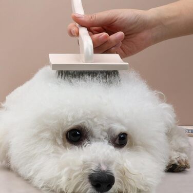 Бурштук для собак: щітка з металевого дроту для догляду за шерстю, масажний гребінь для видалення відмерлого волосся, підходить для довгої шерсті