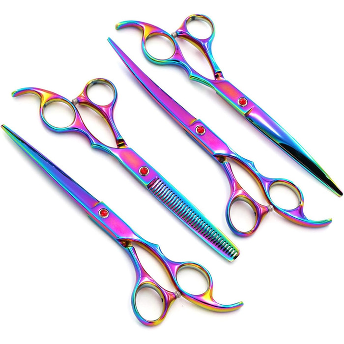 Набір професійних ножиць для грумінгу собак 6CR Edelstahl, набір для догляду за тваринами, ножиці для собак та котів