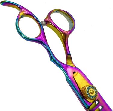 Професійна фен-ножиці для собак, 21 см: розріджуючі та фінішні ножиці для грумінгу тварин