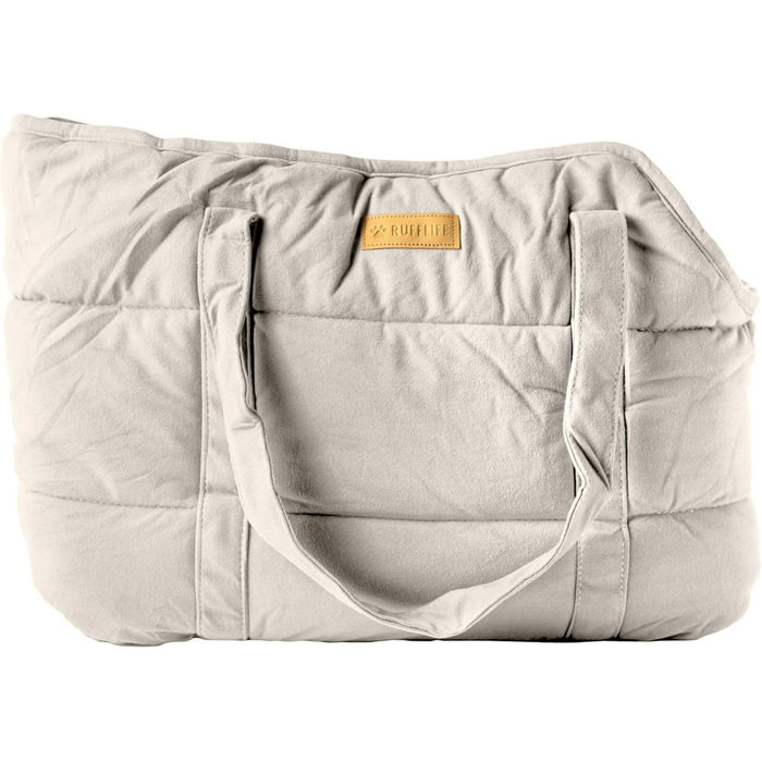 NoblePup Сумка-переноска для тварин, м'яка, плюшева, з надійним кріпленням, легка, для маленьких собак та цуценят, кремового кольору