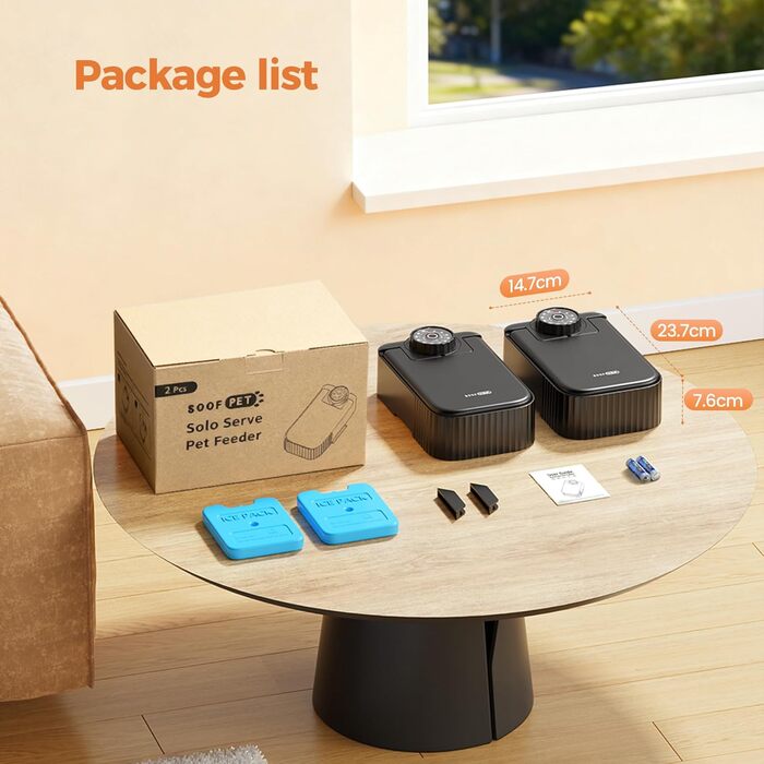 Автоматичний дозатор корму для котів та собак: 700 мл, з таймером на 48 годин, з мисою, нержавіюча сталь