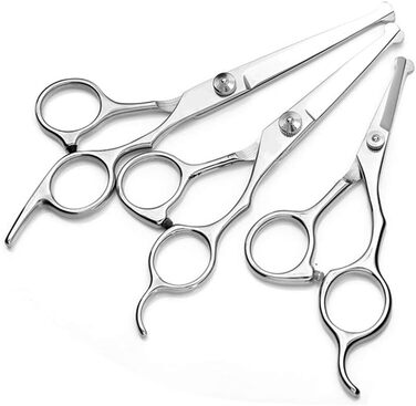 Набір для грумінгу тварин, професійний: ножиці, тример, витончувальні ножиці, безпечні закруглені кінці