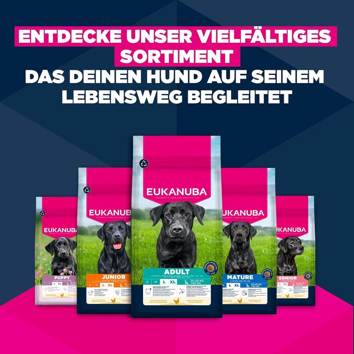 Сухий корм для собак великих порід Eukanuba Adult з куркою, преміум-клас, 15 кг