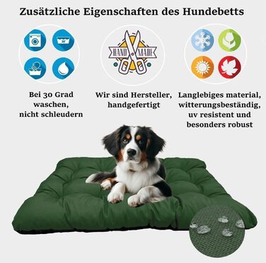 Килимок для собак King Dog: водовідштовхувальний, 80x60 см, 10 см, зелений, M