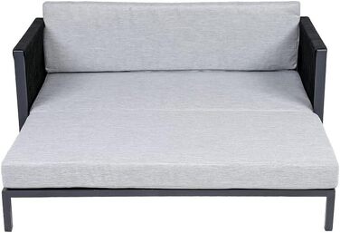 Диван для собак greemotion з алюмінієвим каркасом та мотузкою, 100x40x117 см, антрацит/сірий