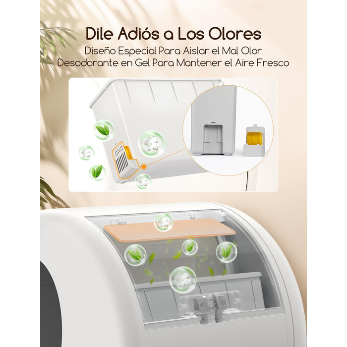 Автоматичний лоток для котів MeoWant з самоочищенням, з пульт керування, антибактеріальний, для великих та кількох котів, з килимком, нейтралізатор запаху