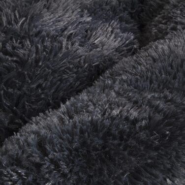 Крісло-лежанка для собак Wallace & Jones Sarnia - M, м'яке, темно-сіре, 80 x 80 x 24 см