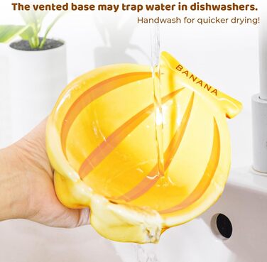 Котлован для котів TIGOADT, керамічний, піднятий, рожевий, з дизайном банана