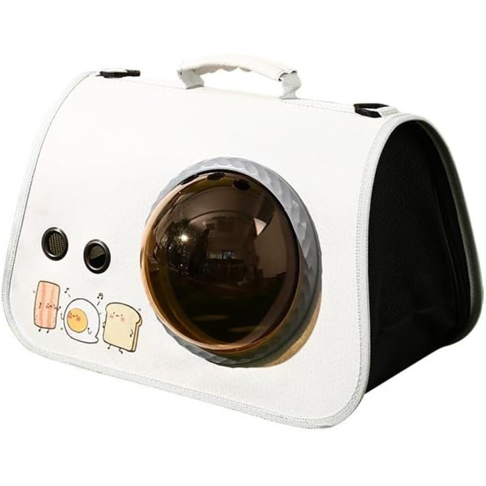 Рюкзак для собак Bis, сумка для маленьких собак та котів, переноска для подорожей, сумка на плече, дихаючі ремені для цуценят та кошенят (фіолетовий)