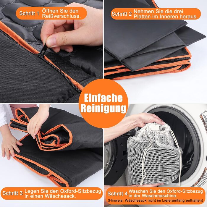 Кришка для автосидіння для собак JOEJOY, водонепроникна, стійка до подряпин, для заднього сидіння, з жорсткою основою