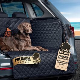 Захисна підкладка для багажника BigDean Premium з боковими та захистом бампера – захист багажника для собак, стійкий до бруду та води – універсальна ванна для багажника для собак та багажу