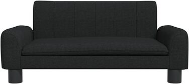 Крісло-ліжко для собак та котів, чорне, 70x45x30 см, м'який матеріал, стильний дизайн